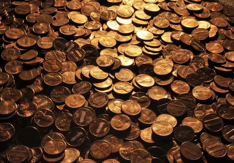amulette bonne chance - pièces de monnaie